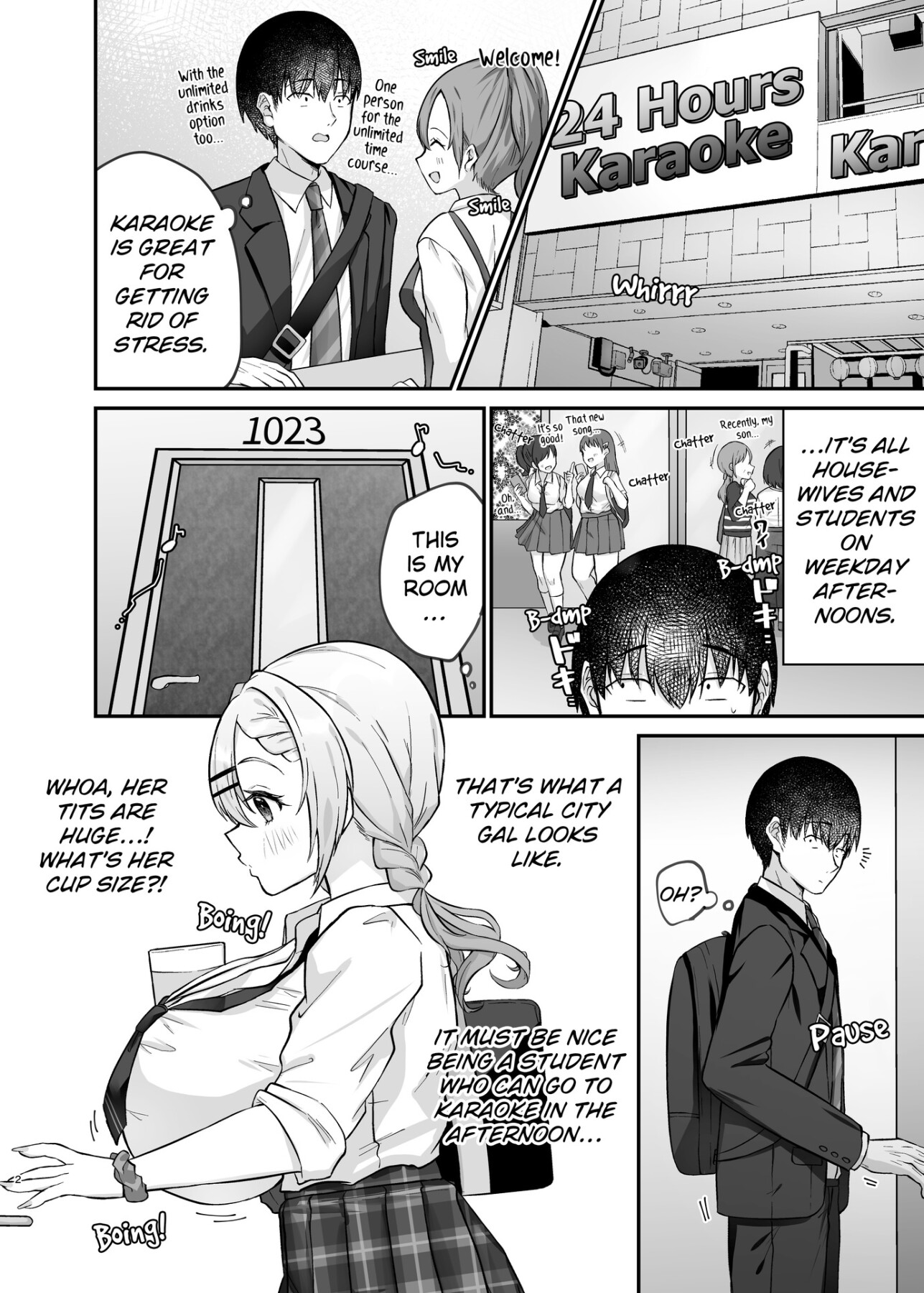 Hentai Manga Comic-I Went to a Karaoke and Ended up Having Sex With the Gal in the Room Next to Mine.-Read-3